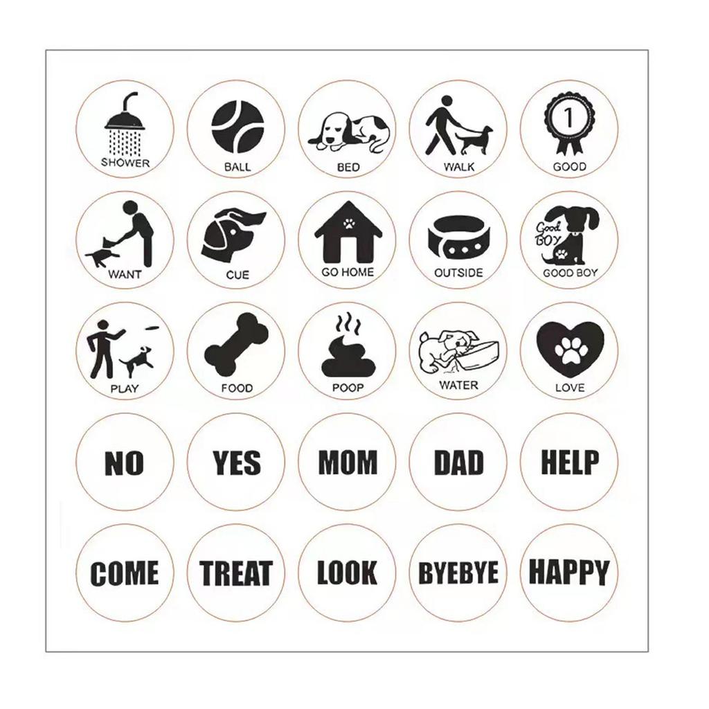 Buton de înregistrare a sunetului Jucărie care vorbește pentru copii Butoane de răspuns Cățeluși de companie Jucărie Cadou pentru proprietarul de animale Învățați-vă câinele să vorbească