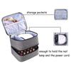Nail Polish Storage Bag Travel Portable Organizer Double Layer Carrying Case Holds 30 Bottles for Fingernail Polish