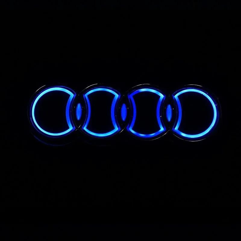 2025 Hot 18*5.8CM 5D logo LED car trunk logo lamp is suitable for W3 A3A45A 7A8S3 S4 S5 S6 S7 Q3 Q7TT decoration. Tail luminou RW8 gjzm7