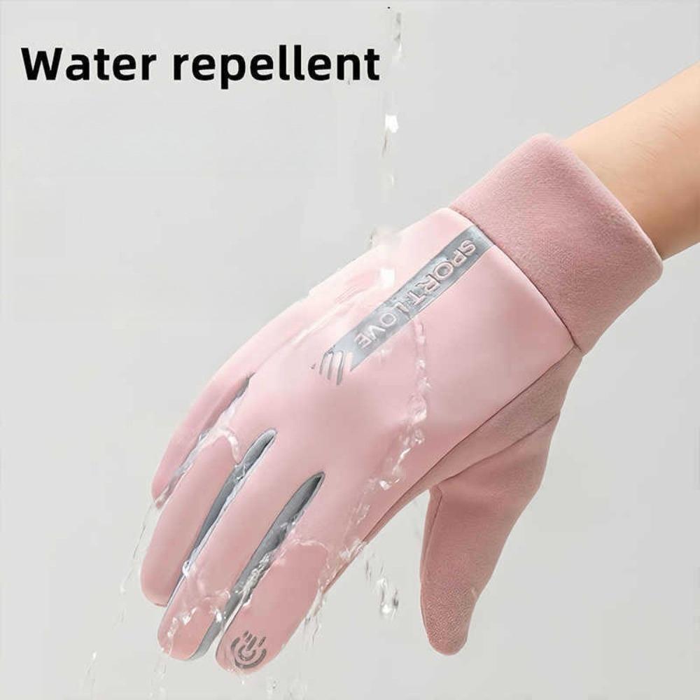 1 Paar Wasserdichte Touchscreen-Skihandschuhe Unisex Wintersport Thermofleece-Futter Kältebeständig für Männer Frauen Outdoor