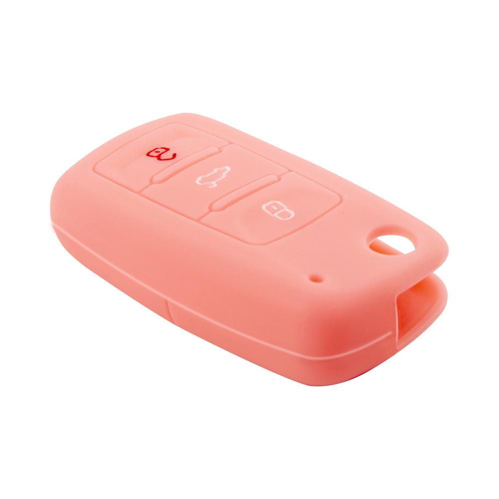 Silikon-Schlüsselhülle für Volkswagen 3-Tasten-Modelle: Bora, Sagitar, Lingyu, CC, Golf, Tiguan, Lavida