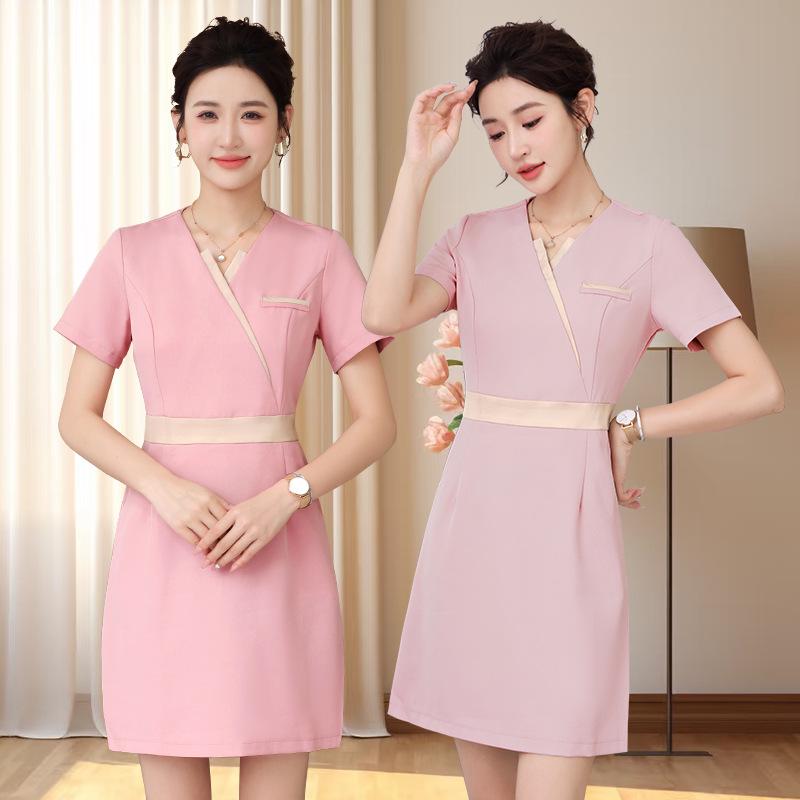Women's High-End Autumn Beauty Salon Uniform Suit - Professional Spa Receptionist & Beautician Attire