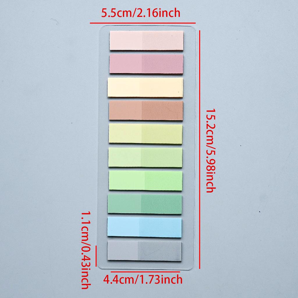 200-4200Pcs Transparent Colorful Index Creative Memo Pads Office School Stationery Self-Adhesive Stickers Sticky Note Pads