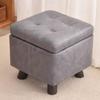 Small Solid Wood Storage Stool for Living Room - Coffee Table, Sofa Footstool, Shoe Changing Station