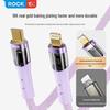 ROCK Z21 PD33W Transparent Fast Charging USB-C To Lightning Cable