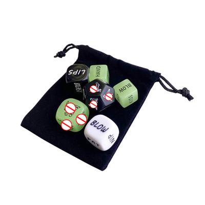 Adult  Dice Set Luminous English 12-sided Posture Flirting Action Toys Supplies