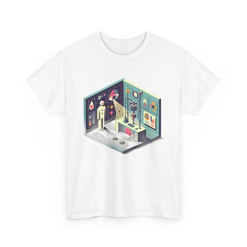 Futuristic Science Lab T Shirt Unique Abstract Design