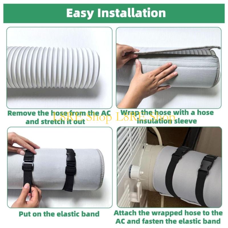 L8RE Thermal Insulated Air Conditioning Hose Sleeve Portable Air Conditioning Units