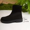 2025 European & American Autumn-Winter New Women's Slip-On Mid-Heel Ankle Boots