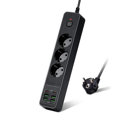 Multipresa, presa CA UE, adattatore elettrico per estensione Smart Home, filtro di rete 4,2 A