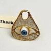 2025 Neuer Geometrischer Augenmuster Strassring Retro Und Modisch Verstellbarer Öffnungsring Damen Schmuck Accessoire