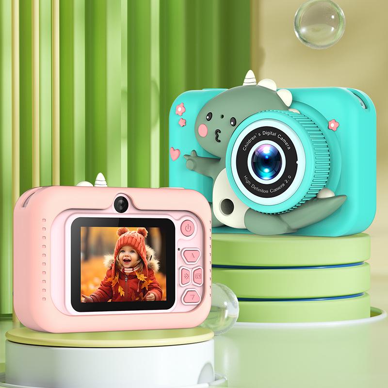 Cartoon Dinosaur Children's HD Dual Camera - Mini Digital Birthday Gift