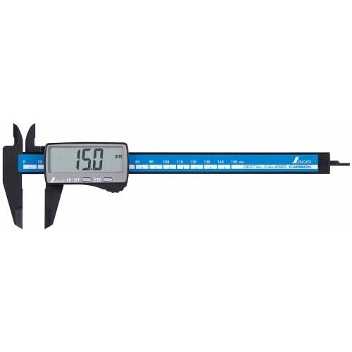 Shinwa Sokutei Digital Caliper with Carbon Fiber Capital Letters, 150mm, 19990