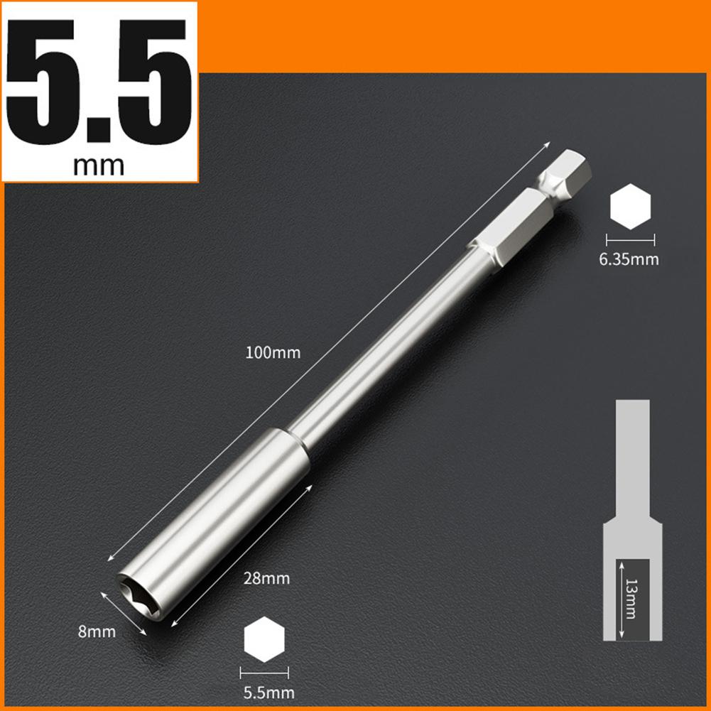 6.35mm Shank Extension Bit Holder For Maintenance 100mm Extension Locks Without Slipping For Various Scenarios