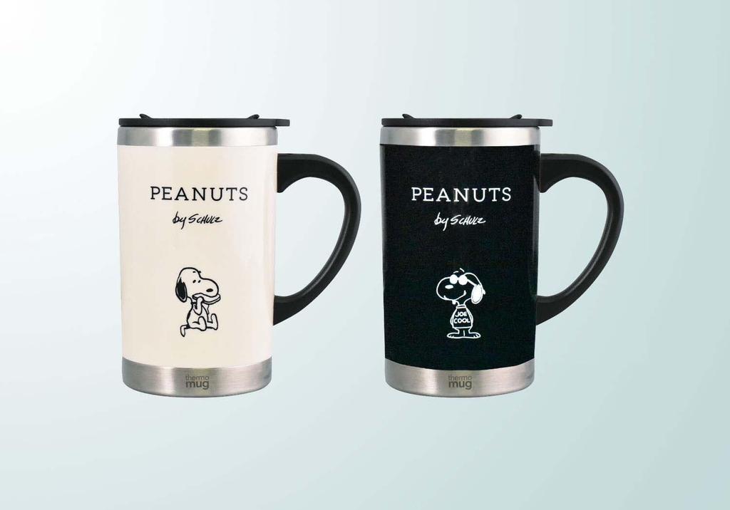 Onishi Ken Peanuts Slim Thermos Mug JOE COOL Black PH-2811