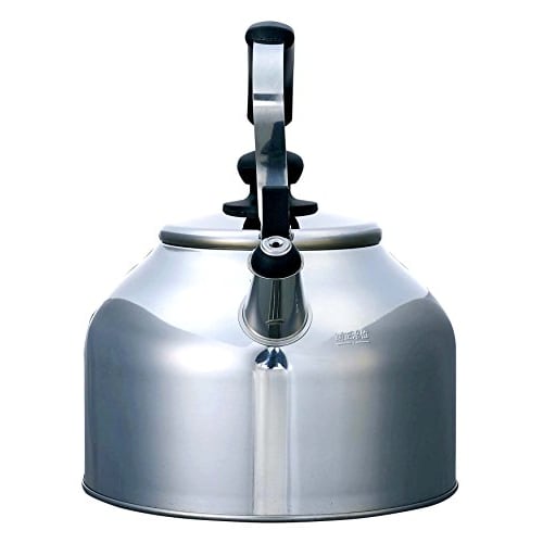 Pearl Metal Whistling Wide-Mouth Kettle, 5.0L, Induction Compatible, Stainless Steel, Daytona Plus, HB-7353
