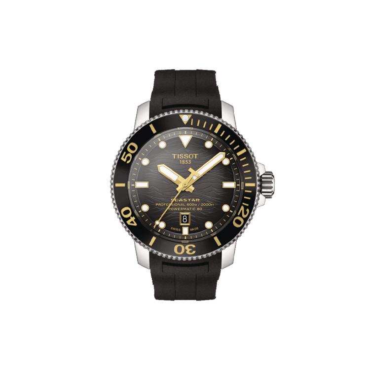 

TISSOT Starfish Collection Automatic Mechanical Movement Men s Watches Watch 46mm Gray Dial Stainless Steel Case T120.607.17.441.01 Gray Gradient Watch Dial