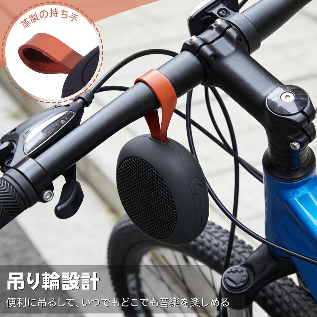 New LEADZON Portable Bluetooth IPX5 Bathroom Long Playback Time Hours Continuous TWS Simultaneous TF Carabiner Model FM0206 [2026 Release] Speaker,