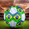 1 pz Bandiere Brasiliana e Portoghese Pallone da Calcio Calcio Taglia 5 Pallone da Calcetto Indoor alla Moda Colorato Gioco per il Cortile - Ottimo Regalo per gli Appassionati di Sport