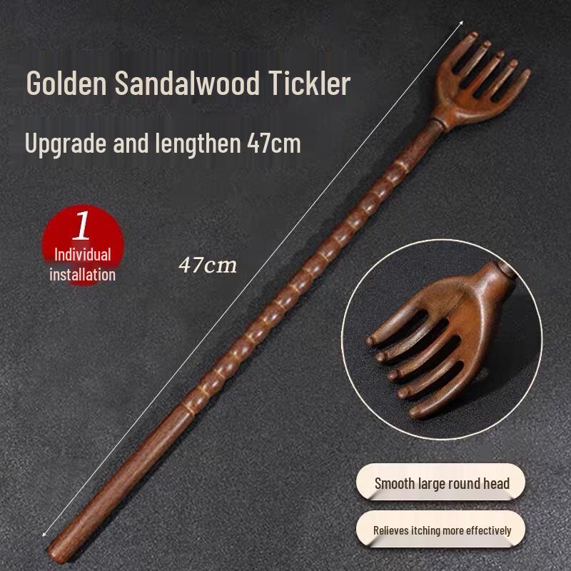 Golden Sandalwood Buddha Hand Back Scratcher