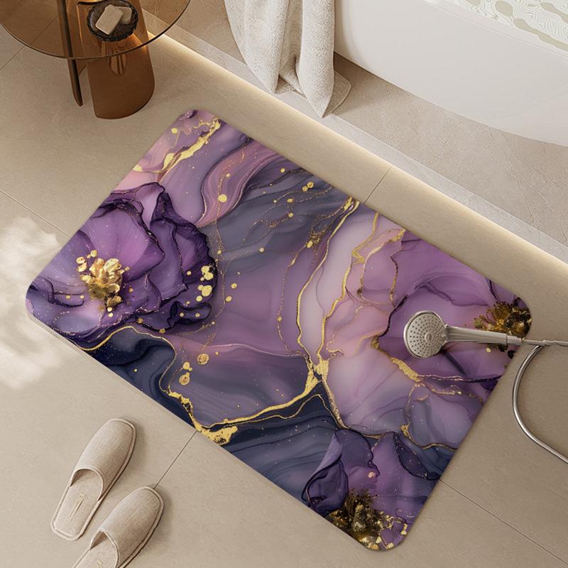 Yıkama Su Emici ve Kaymaz Kapı Paspası Banyo Yer Paspası Banyo Ev Tuvalet Ayak Paspası Kapı Girişi Kapı Paspası Halı