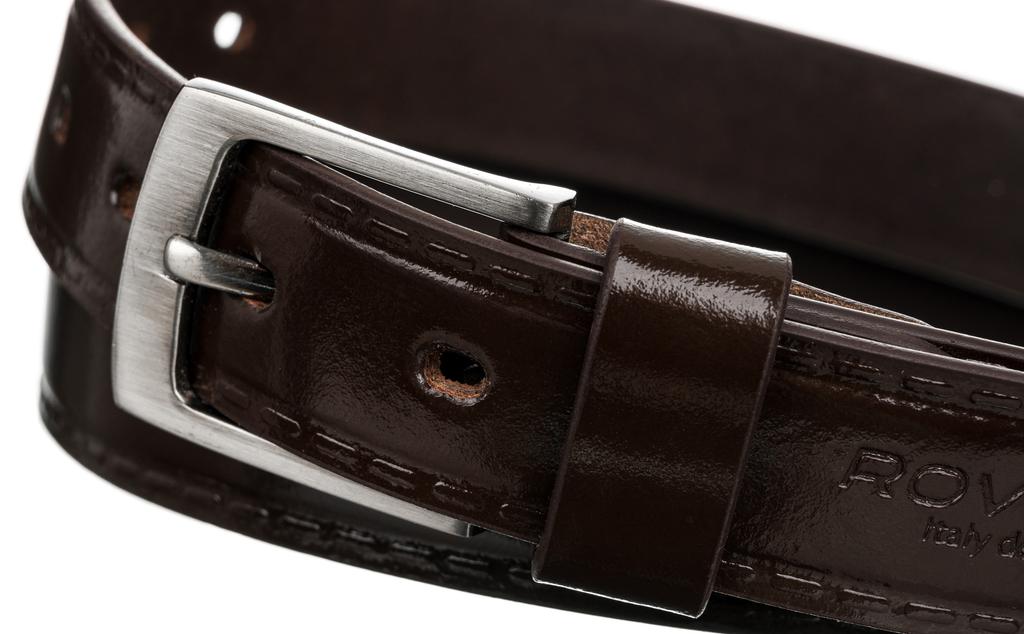 M LEATHER BELT WAS PLW-R-11 115 BROWN