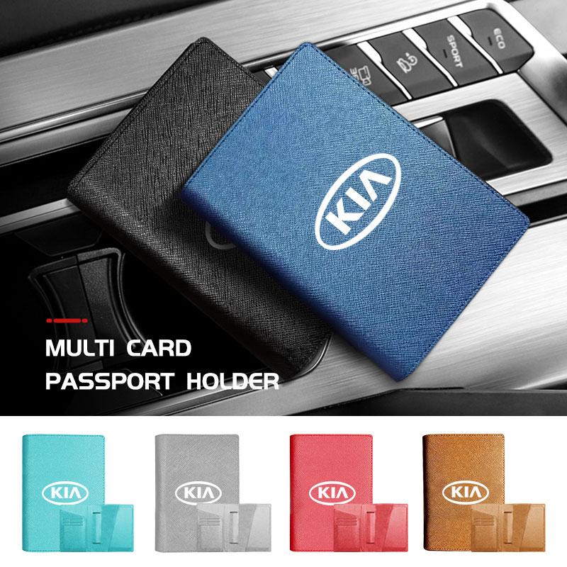 Für KIA Modischer Auto-Führerscheinhalter Leder Große Kapazität Kartenetui Stinger Optima Cerato Soul Venga Forte Spectra Sedona kxnhz00