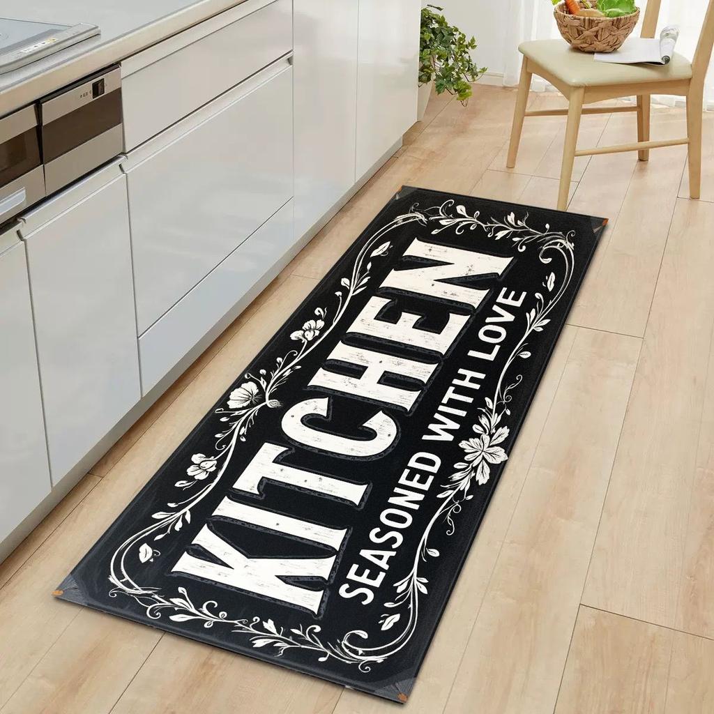 Langer Streifen Diatomit Fußmatte für Küche, Ölabsorbierende Fußmatte für Flur, Überbrückungsteppich, Heimdekoration