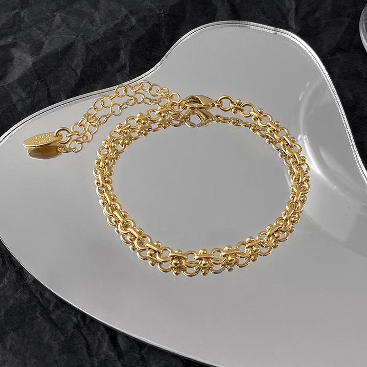 GEMCHIC Women s Geometric Gold Tone Chain Necklace Minimalist Bohemian Jewelry