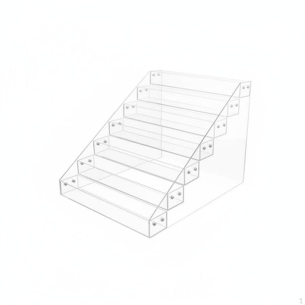 Acrylic Display Riser MultiLayer Design Figurine Stand Transparent Tiered Shelf Organizer