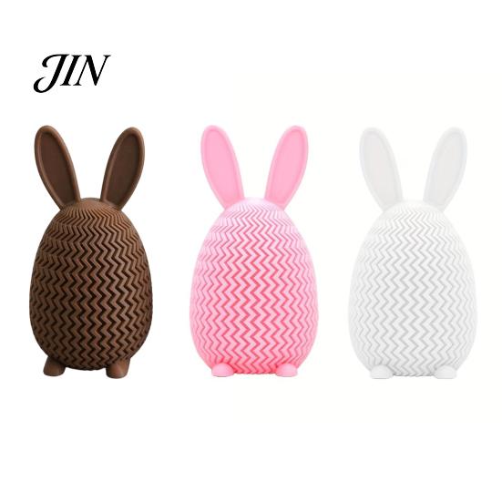 Kids Candy Organizer 3D Printed Bunny Ear Egg Box, Rabbit Storage Box Container for Home Shelf Mantle Display, Easter Basket Stuffers PLA