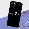 Cycling Bike Heartbeat Phone Case For iPhone 16 Pro Max 12 13 Mini 11 14 15 Pro Max XR 15 16 Plus 16e Back Cover