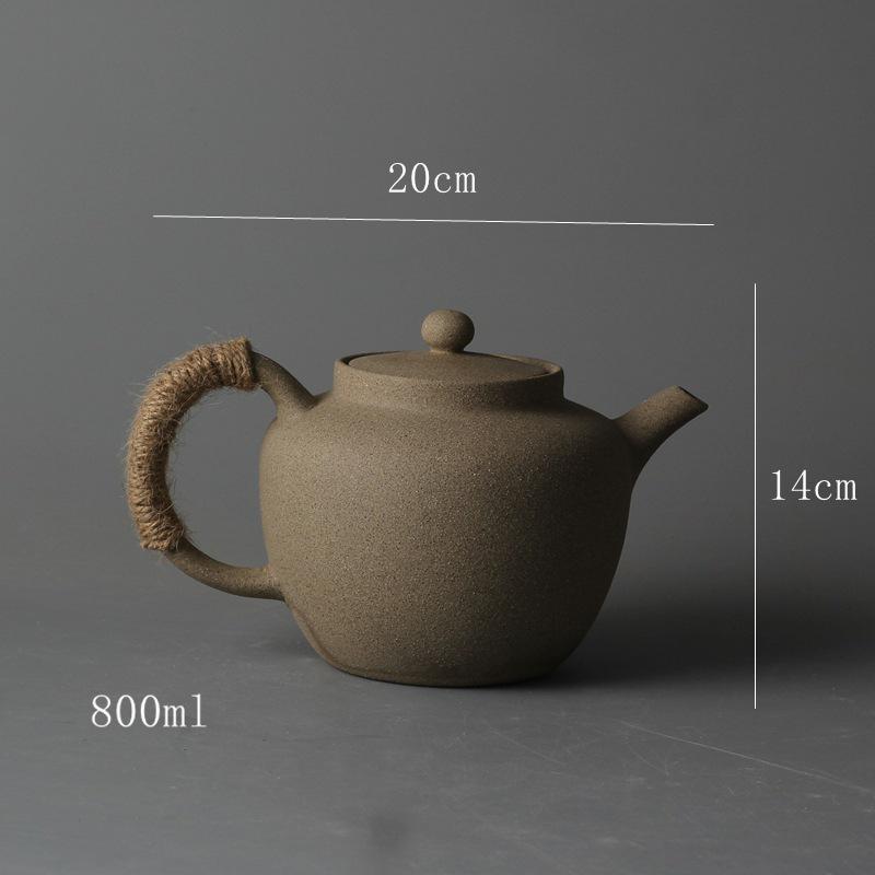 Japanese Heat-Resistant Ceramic Teapot for Brewing Tea - Suitable for Open Flame and Electric Stoves