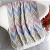 [T818] 96*96cm Square Women Jacquard Scarf Thick Imitation Cashmere Tassel Shawl Winter Warm Neck Hijab Wrap Pashmina Blanket