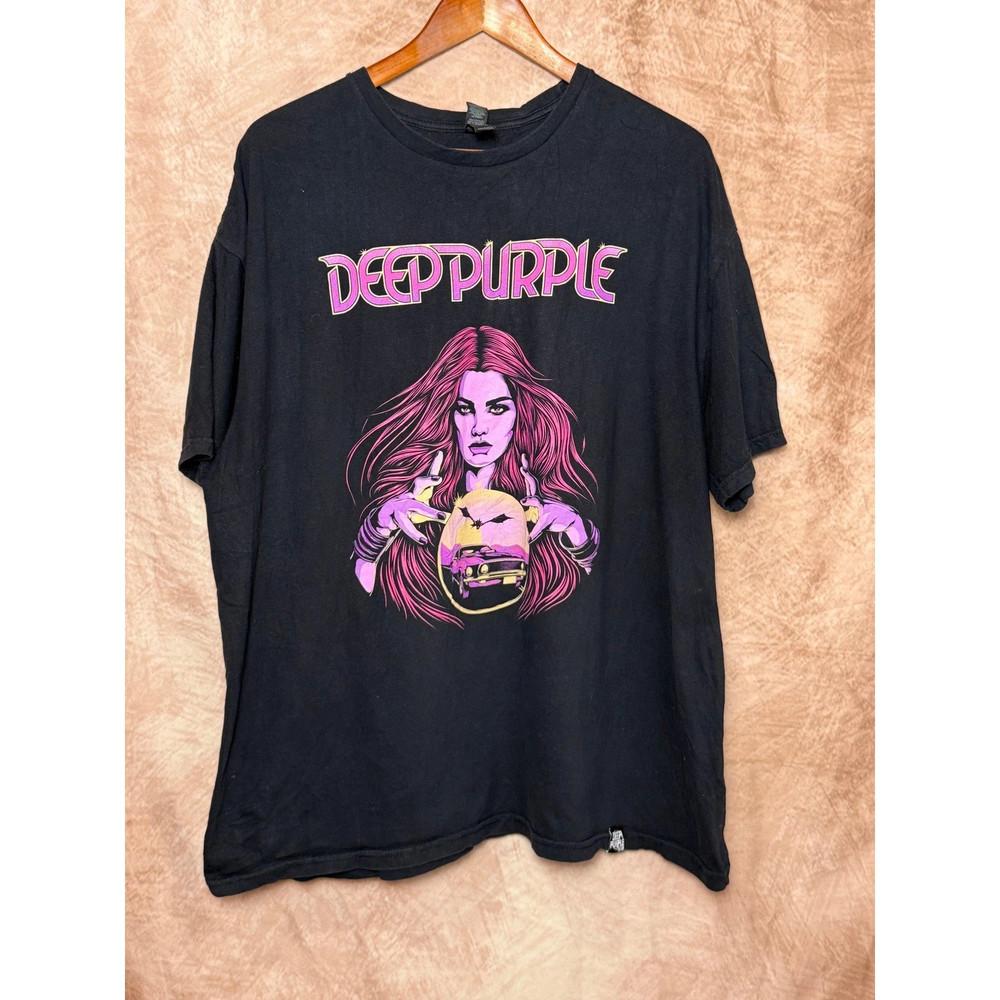 Deep Purple 2023 Североамериканский тур Хлопковая черная футболка S-5XL SN129 Унисекс L