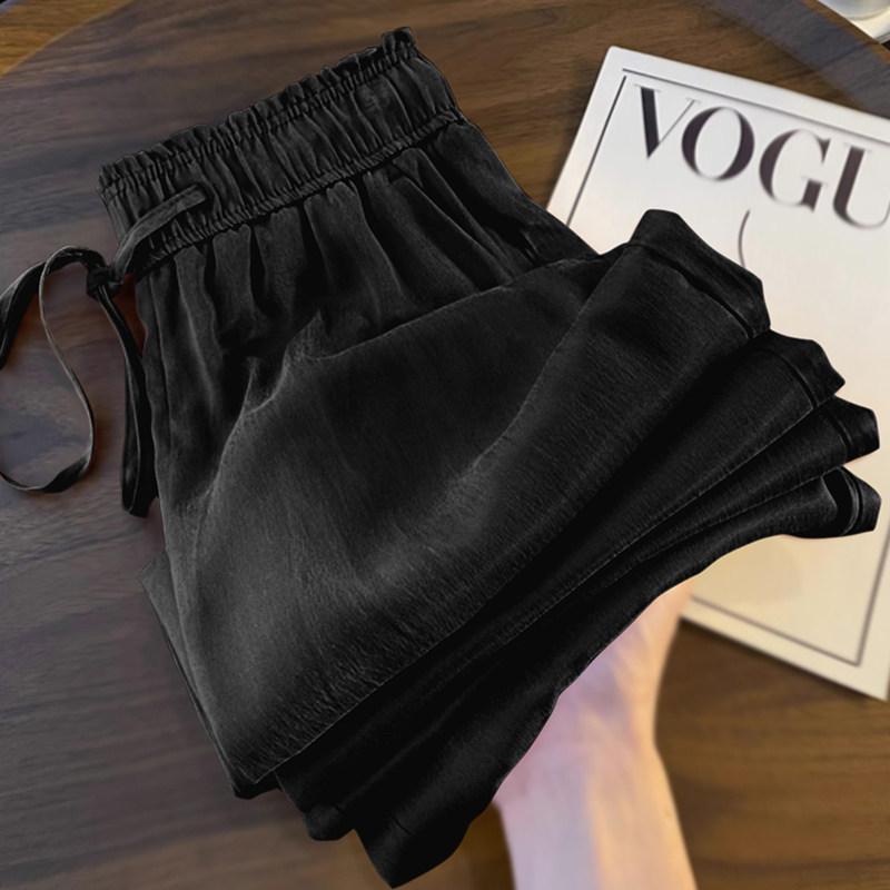Loose and versatile narrow wide-leg pants women's 1116 summer new casual pants thin sunscreen and thin drape straight pants