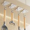 5/8PCS Bear Shape Sticky Hook Stainless Steel Door Behind Hook Self-adhesive Hook  Bathroom Kitchen