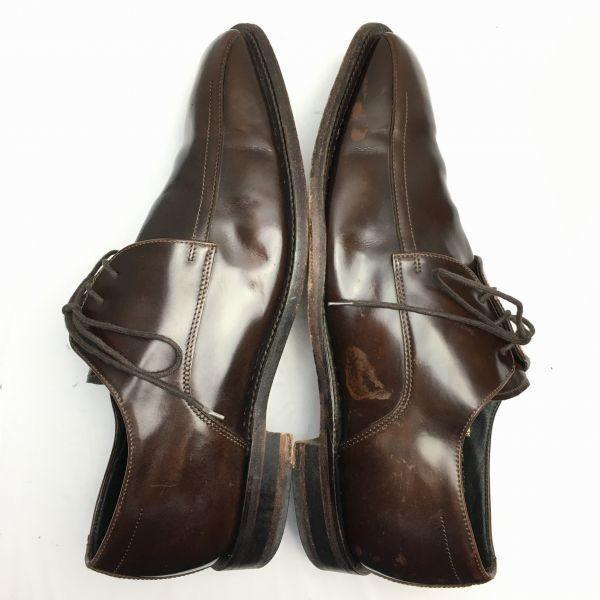 Made in England LOAKE Size 9 (27.5cm) Dark Brown Swirl Moc Business Shoes Vintage Men's(USED)