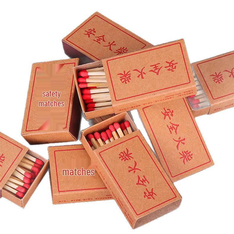 Vintage Safety Matches - Retro Style for Camping, Weddings, Aromatherapy, & Incense Lighting