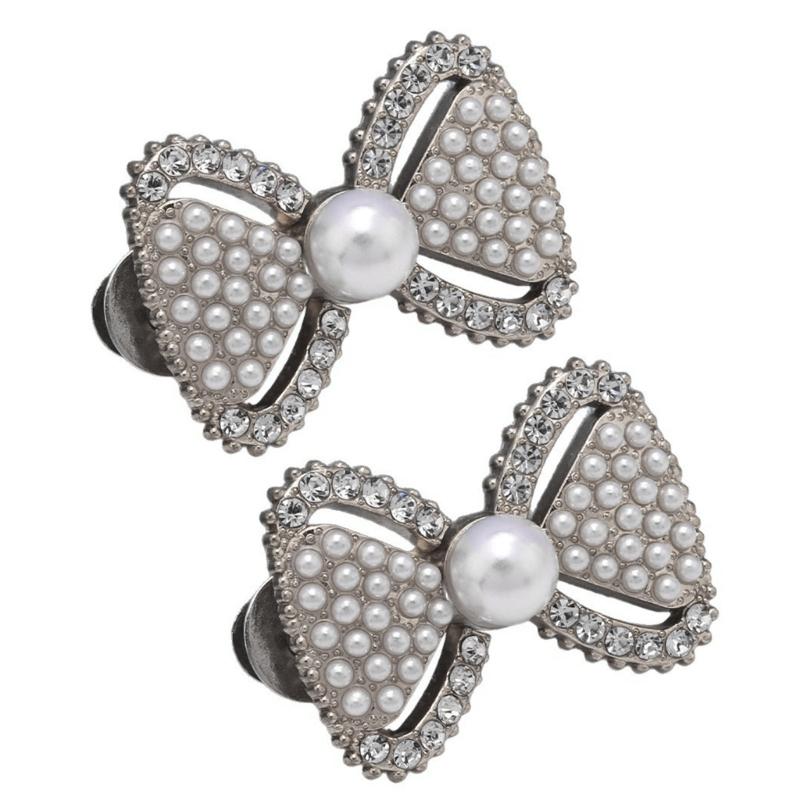 Pearls Bows Trousers Waist Tightener Detachable Jeans Waist Buckle Button Pins No Sewing Required Jeans Button Pin