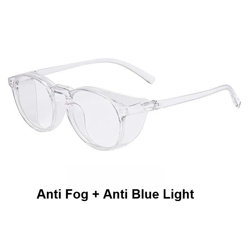 Safety Glasses Goggles for Women Nurses Protective Eyewear,Anti Fog Safety Goggles Anti Fog + Anti Blue Light