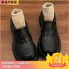 Japanese college style thick-soled basic jk small leather shoes women's 2025 new spring and autumn versatile Korean version round head single shoes