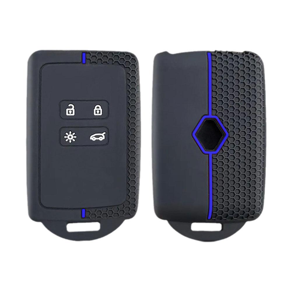 Silicone Car Key Cover For Renault Captur Koleos Kadjar Arkana Megane Dacia Duster Sandero Stepway Smart Remote Control Fob Cas