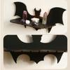 Black Bat Wall Shelves Bat-shaped Gothic Halloween Shelf  Living Room Decoration