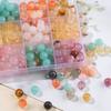 20pcs/Lots Acrylic Imitation Stone Round Beads Spacer Loose Beads for DIY Earrings Necklaces Bracelets Jewelry Making Supplies