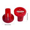 10Pcs Plastic Flush Head Guitar Knobs Guitar Amplifier Effect Pedal Knobs Replacement Pointers Control Knobs Guitar Part