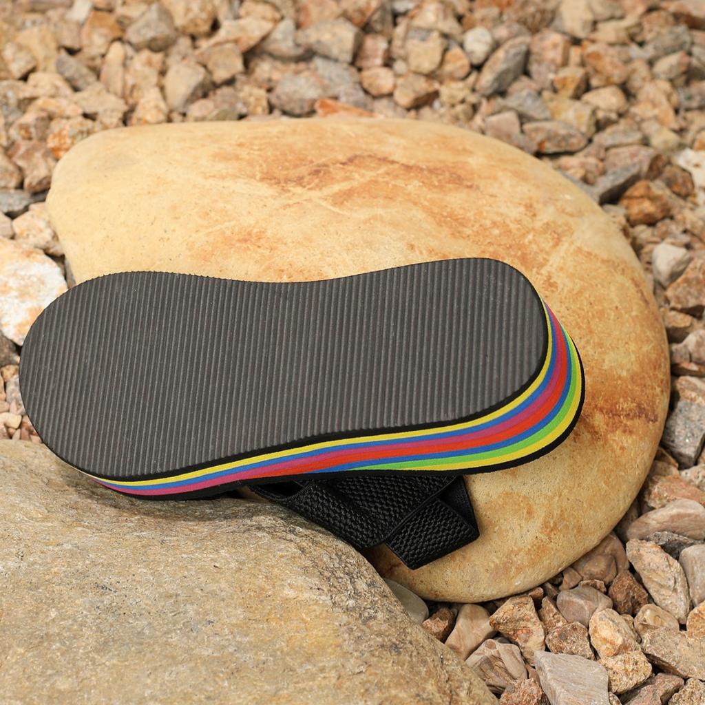 Sandals women's outer wear summer new Korean version fashion cross with rainbow platform Roman shoes