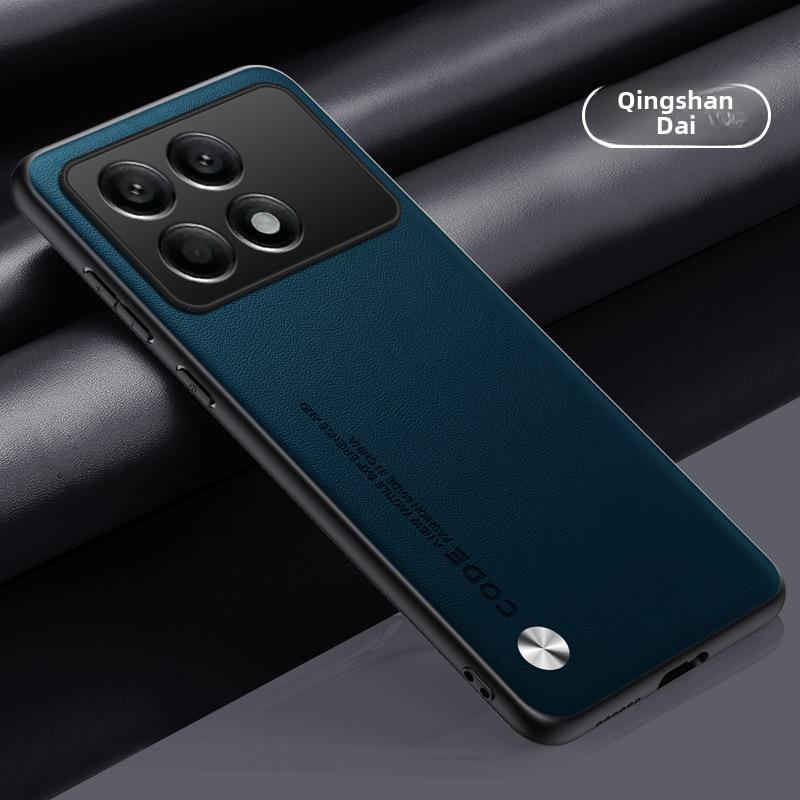 Kožené pouzdro s plným krytím Redmi K70 Pro Extreme Edition, ochranná skořepina K60/K50/K40 – design proti pádu.