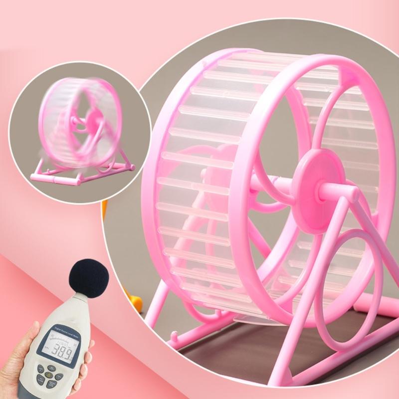 Rueda de Ejercicio para Hámster con Soporte Suministros para Jugar Juguete para Jaula Jerbos Hámster Correr Trotar Juguete