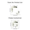 1Pc Art Wall Sticker, Flower Plant Self-Adhesive Waterproof Vinyl Wall Stickers, Bathroom Living Room Home Decorative Removable Switch Stickers